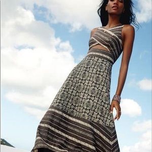 Free People Tribal Tale MIDI Dress